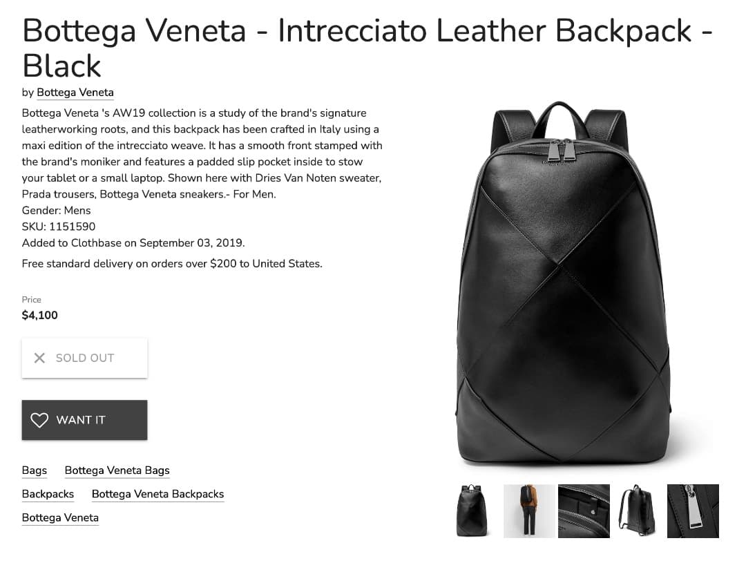 BOTTEGAVENETA ボッテガヴェネタ リュック・デイパック オリーブ