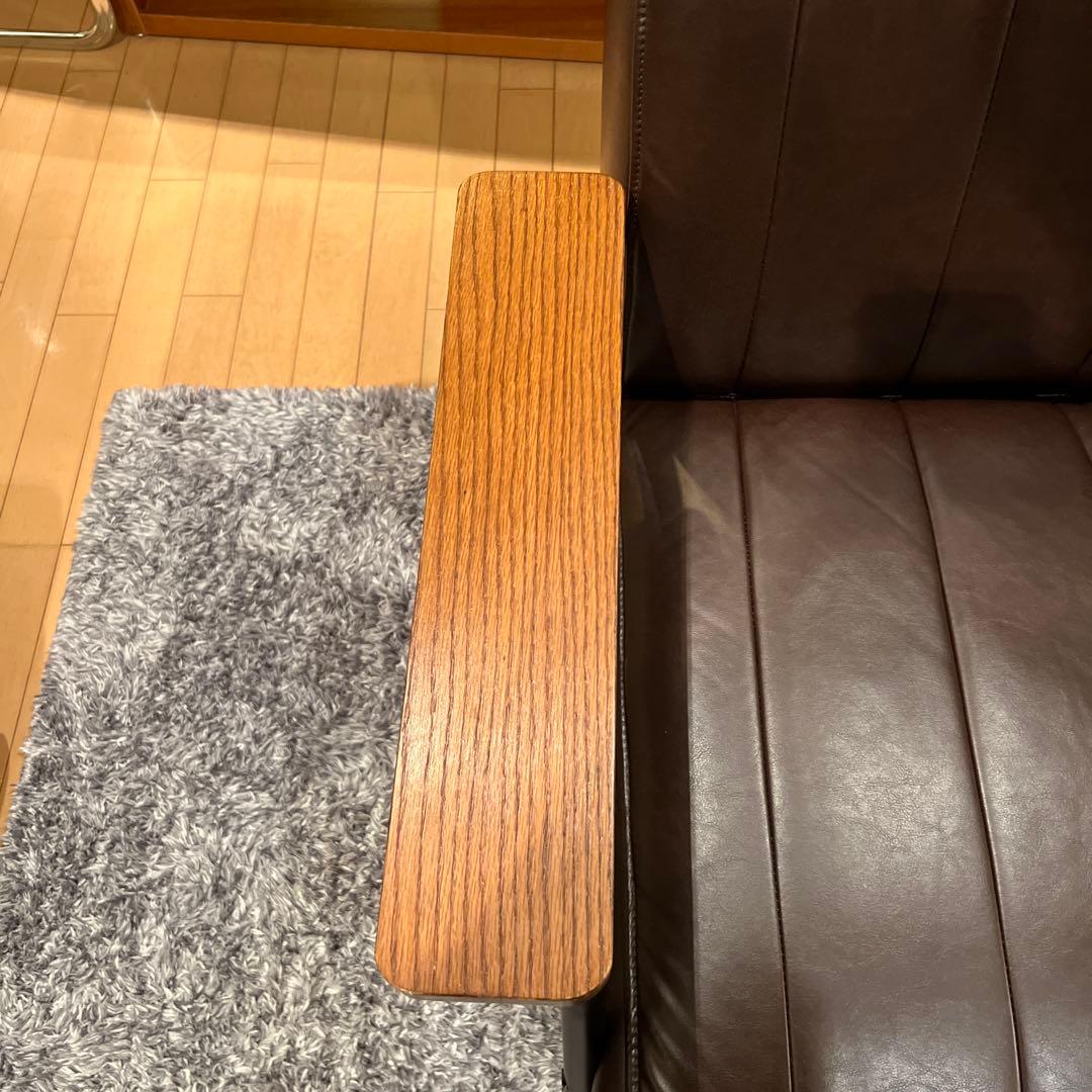 ニトリ1人掛けソファ (Nシールド ステイン2KD DBR)