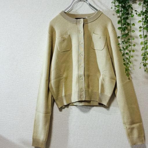 【カフェモカ】CABaNキャバン❤️コットンカシミヤカーディガン XS