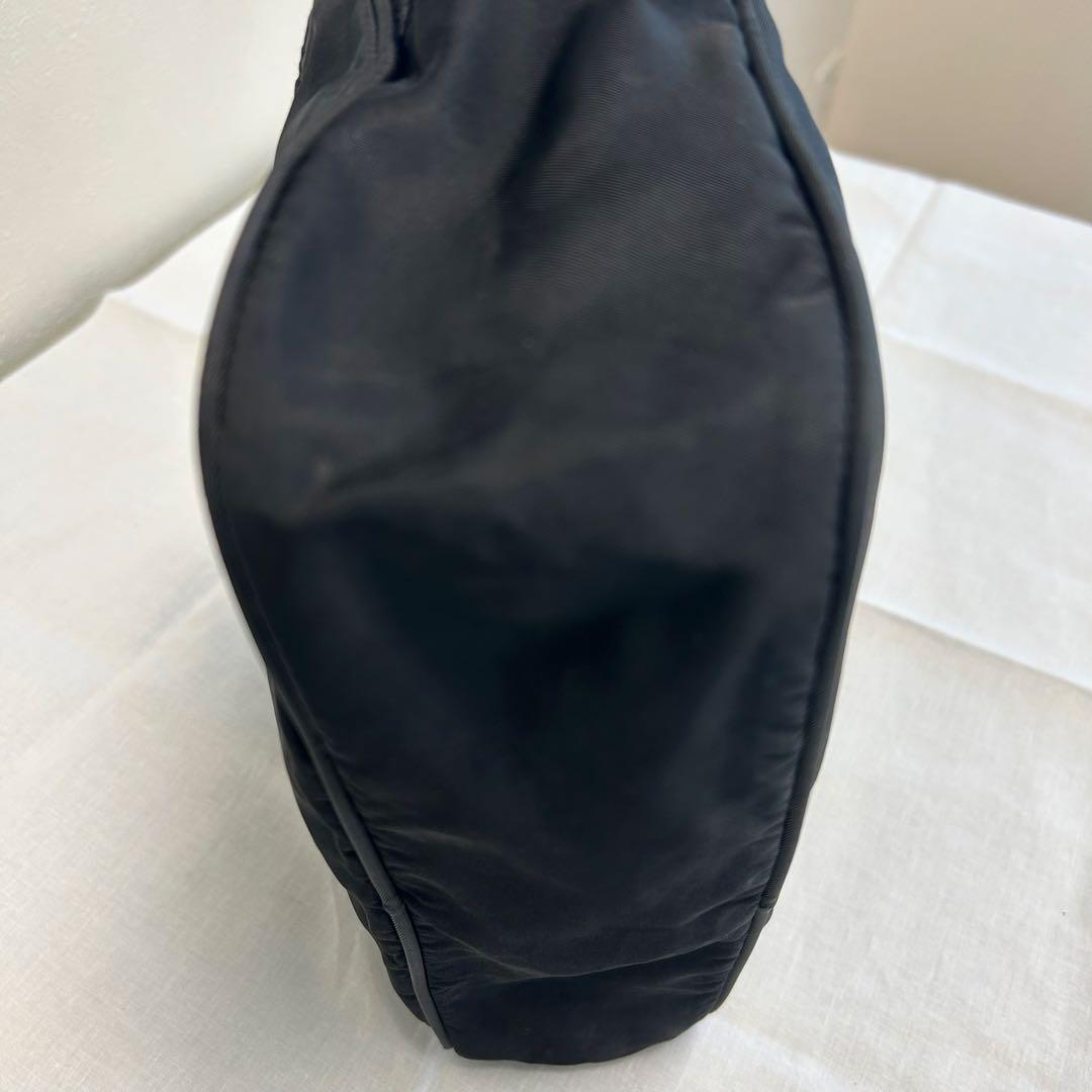 【訳あり品】プラダ ショルダーバッグ ブラック 三角ロゴ ナイロンBT0166