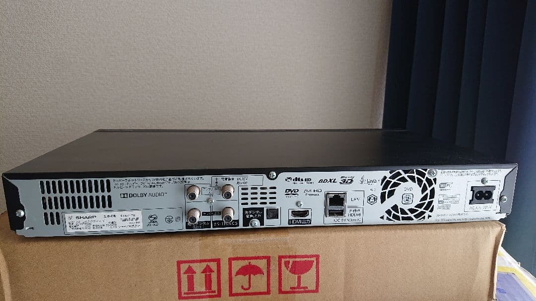 SHARP ブルーレイ BD-UT2200 2TB Wi-Fi内蔵 動作品