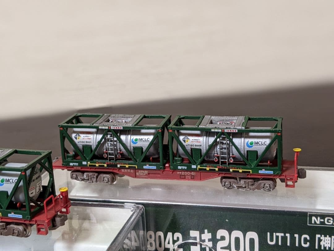 酒*人様 Nゲージ　コキ200 UT13Cコンテナ（濃硝酸　液体塩素専用）大牟田