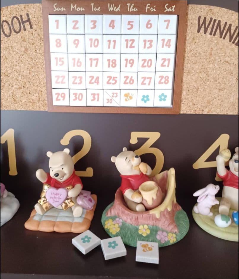 ◆超美品珍品♡WINNIE THE PHOO 万年カレンダー 超希少インテリア