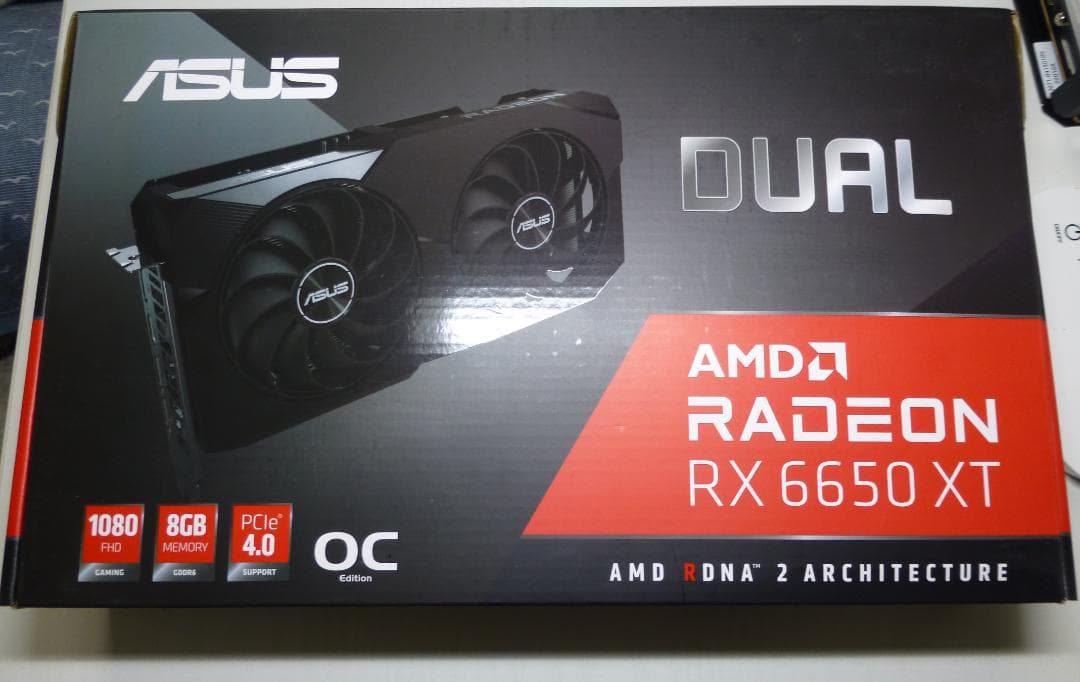 グラフィックボード・グラボ・ビデオカード ASUS Dual AMD Radeon RX6650XT OC
