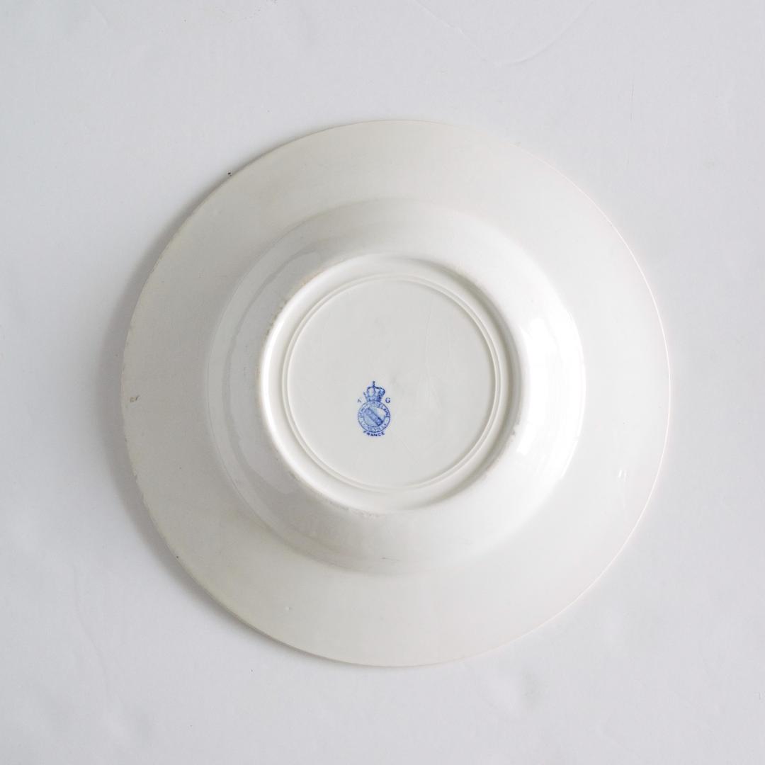 Luneville リュネヴィル ロレーヌ十字 アザミ 王冠鷲 珍しい深皿 I