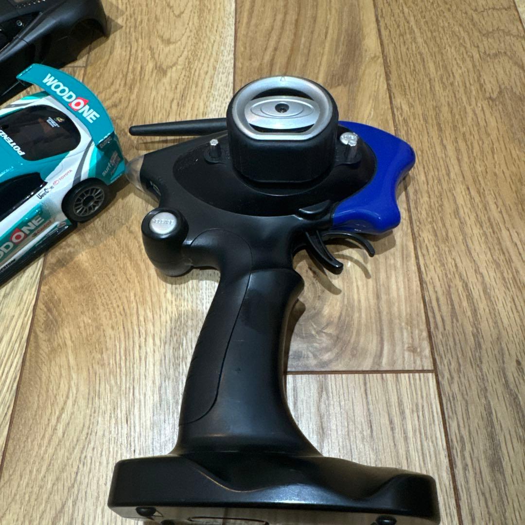 動作確認済　京商ミニッツレーサー カストロール スープラ ウッドワン　プロポ付