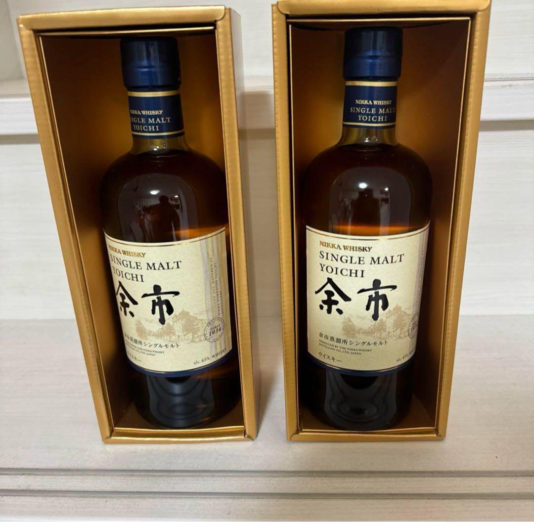 箱付き ニッカウイスキー シングルモルト余市 700ml2本