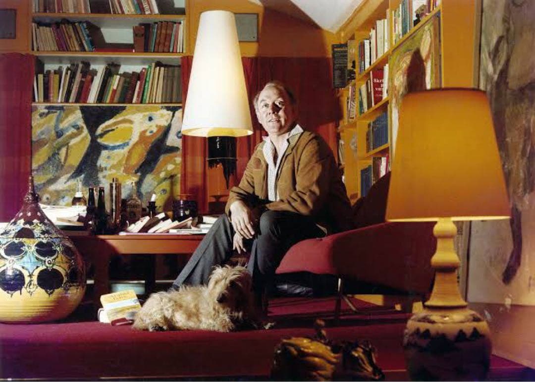 1970S スタジオライン Bjorn Wiinblad 花瓶 白磁×金彩　魔笛