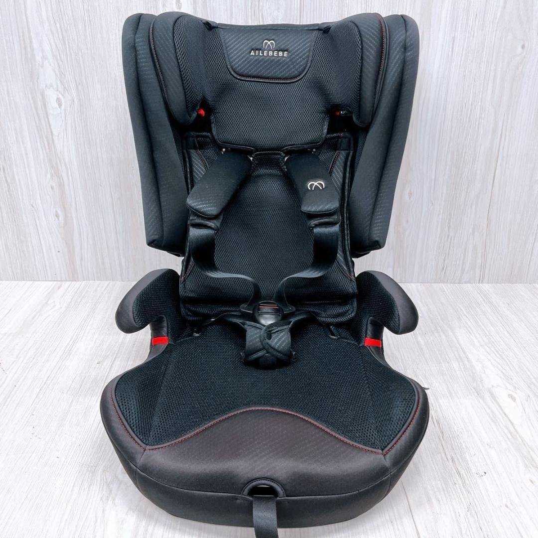 エールベベ パパット グランス CF524 カーボンブラック ジュニアドシート
