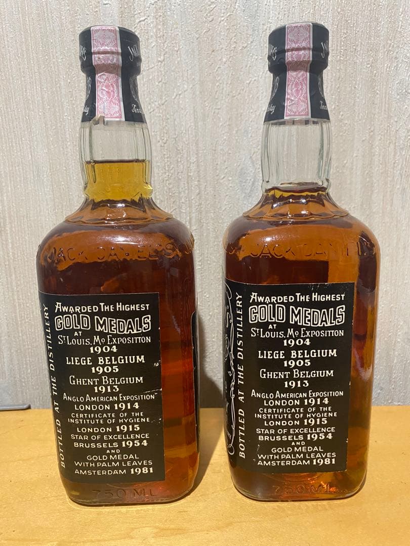 ジャックダニエル オールドボトル ウイスキー 750ml 2本セット 箱無し