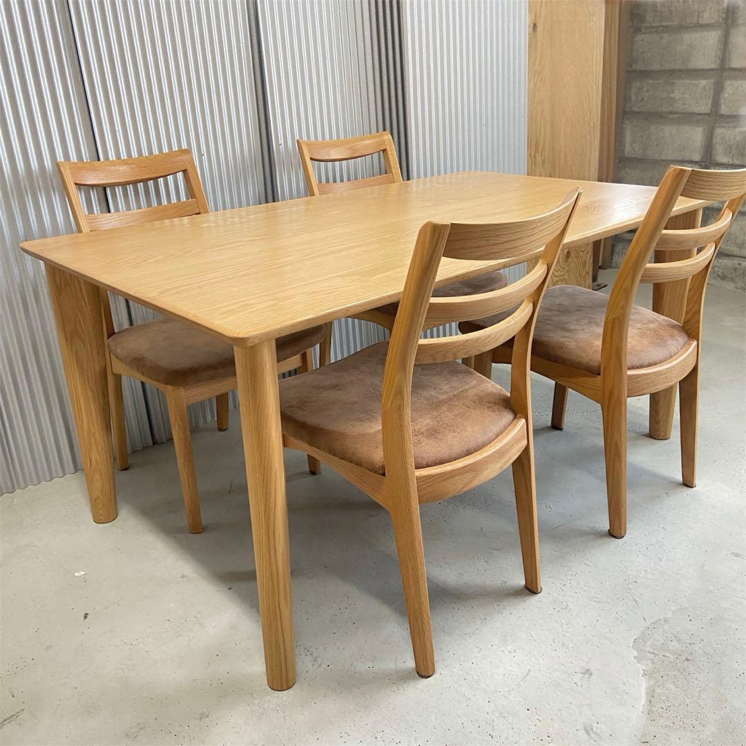 美品⭐️イバタインテリア　ダイニングテーブルセット　飛騨家具