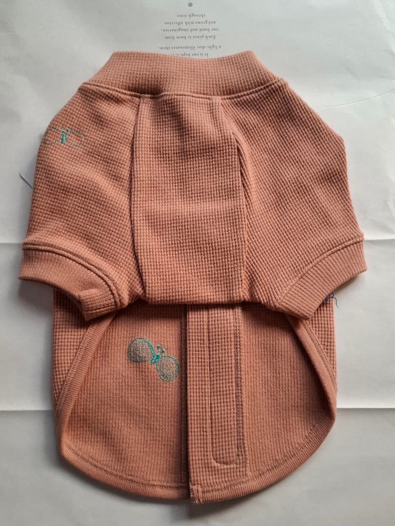 未使用！ミナペルホネンchoucho dog wear 犬服　ワッフル　ピンクS