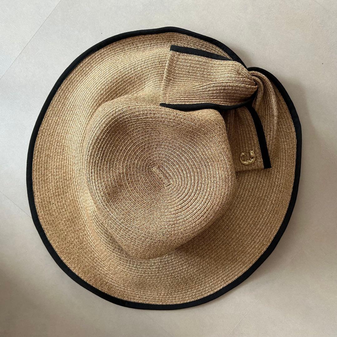CA4LA 麦わら帽子 リボン カシラ