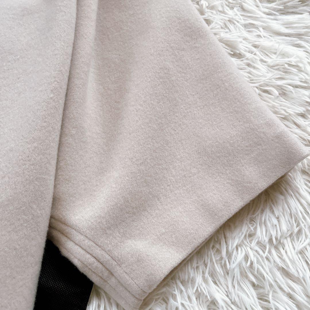 極美品✨25aw♡BEARDSLEY ウールポンチョコート アイボリー Fサイズ