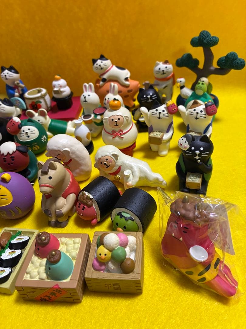 コンコンブル　干支　正月　節分　40点　おまけ(鶴亀盆栽他)