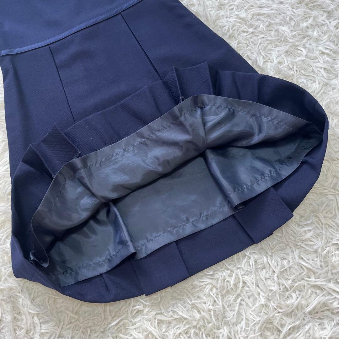 極美品✨ファミリア 115アンサンブルスーツ3点　受験通塾近年購入ネイビー120