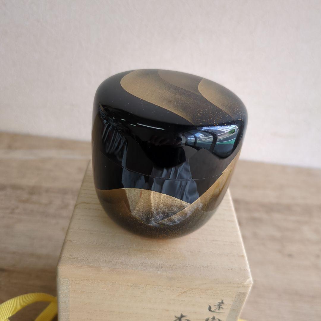 棗 大棗 大角裕二 遠山 茶道具 木箱 茶道 抹茶 お点前 木製 漆器 蒔絵