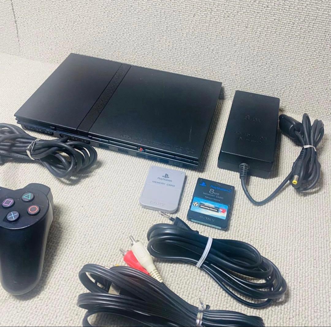 【動作良好】SONY ps2 70000 本体 すぐご利用可能 薄型 プレステ2