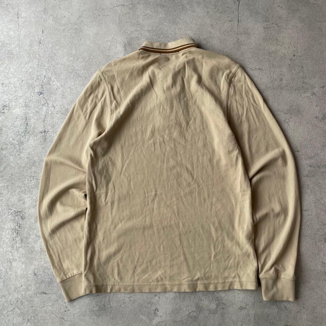 FRED PERRY フレッドペリー ポロシャツ 長袖 ベージュ系