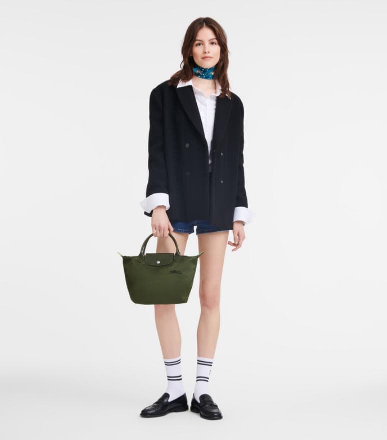 【美品】ロンシャン LONGCHAMP プリアージュ グリーン 1621