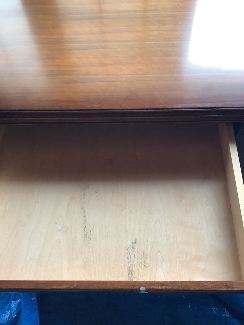 値引き‼️カリモク　両袖机　事務机　書斎　机　デスク　勉強　ワークデスク　現状品