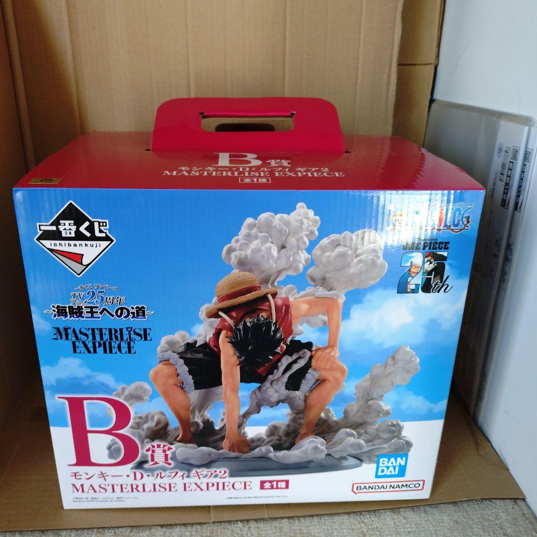 一番くじ　ワンピース　B賞ルフィ　ギア2背景パネル付 MASTERRISE