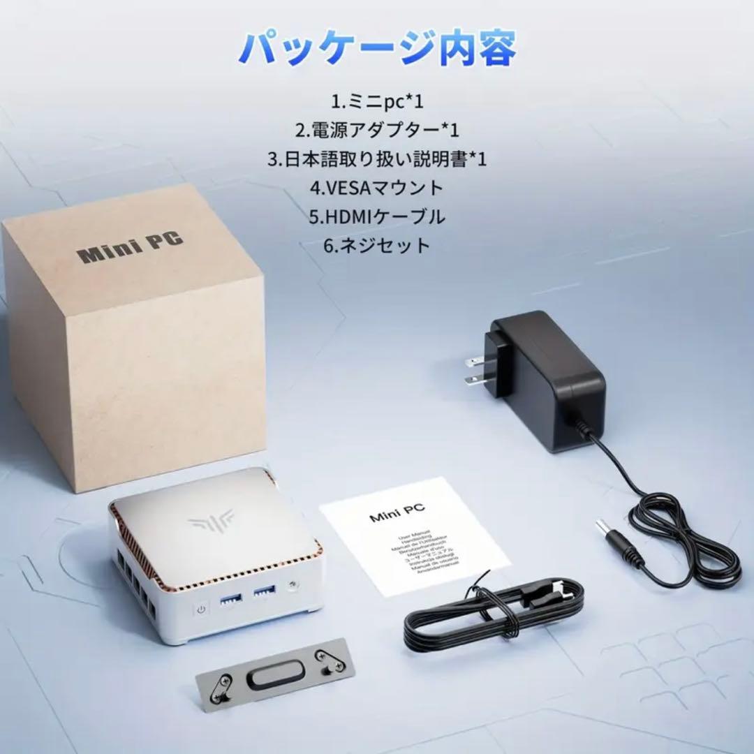 NiPoGi ミニpc 第12世代 N150 16GB+512GB SSD