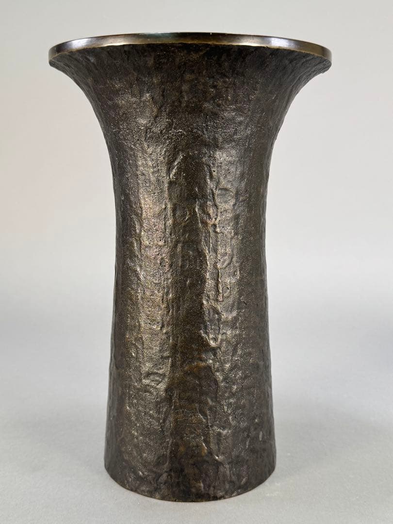 いけばな池坊　松月堂古流　伝統生け花　銅花器　花瓶　剣山た付き