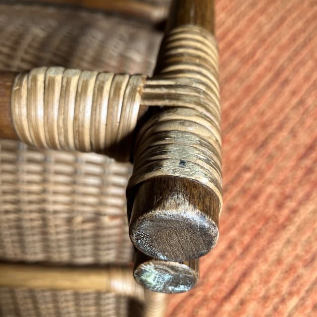 ヴィンテージ ラタン 籐 椅子 ローチェア チェア レスト チェア 古道具 骨董