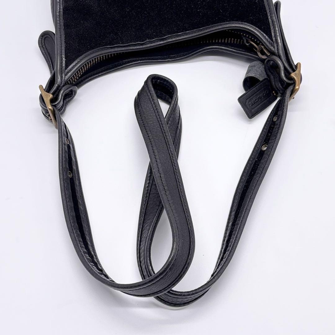 激レア✨ コーチ COACH ショルダーバッグ 9011 スエード　ブラック 黒