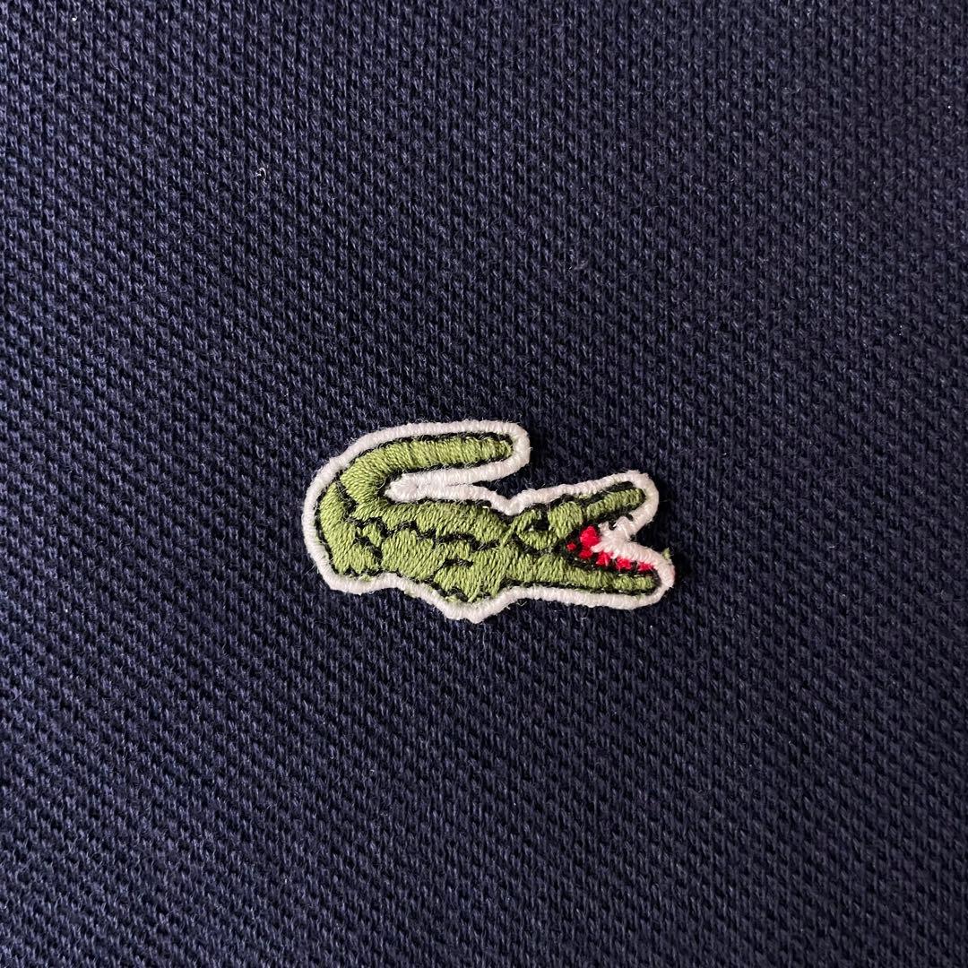 80's LACOSTE ラコステ ポロシャツ ネイビー フランス製