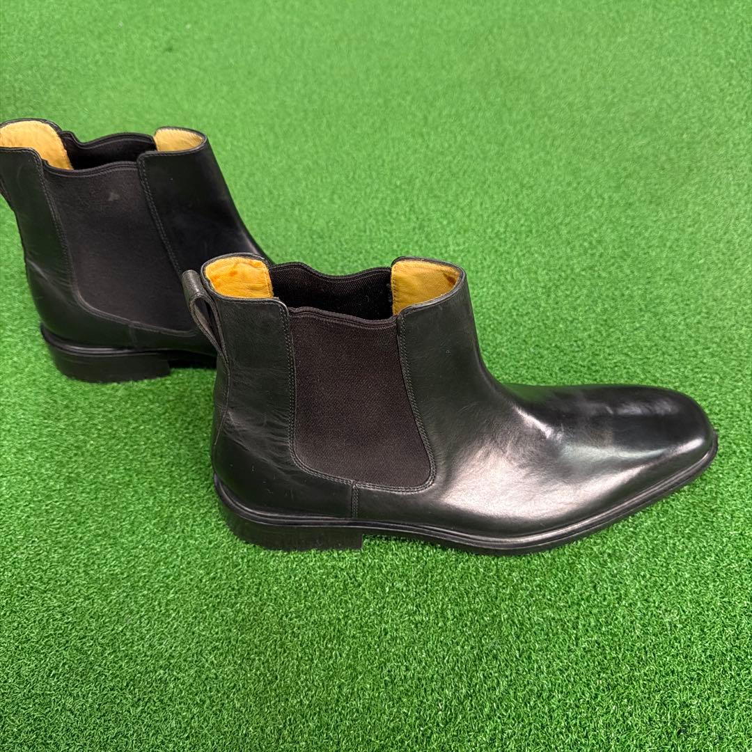 コールハーン　CaleHaan 黒 レザーハーフブーツ