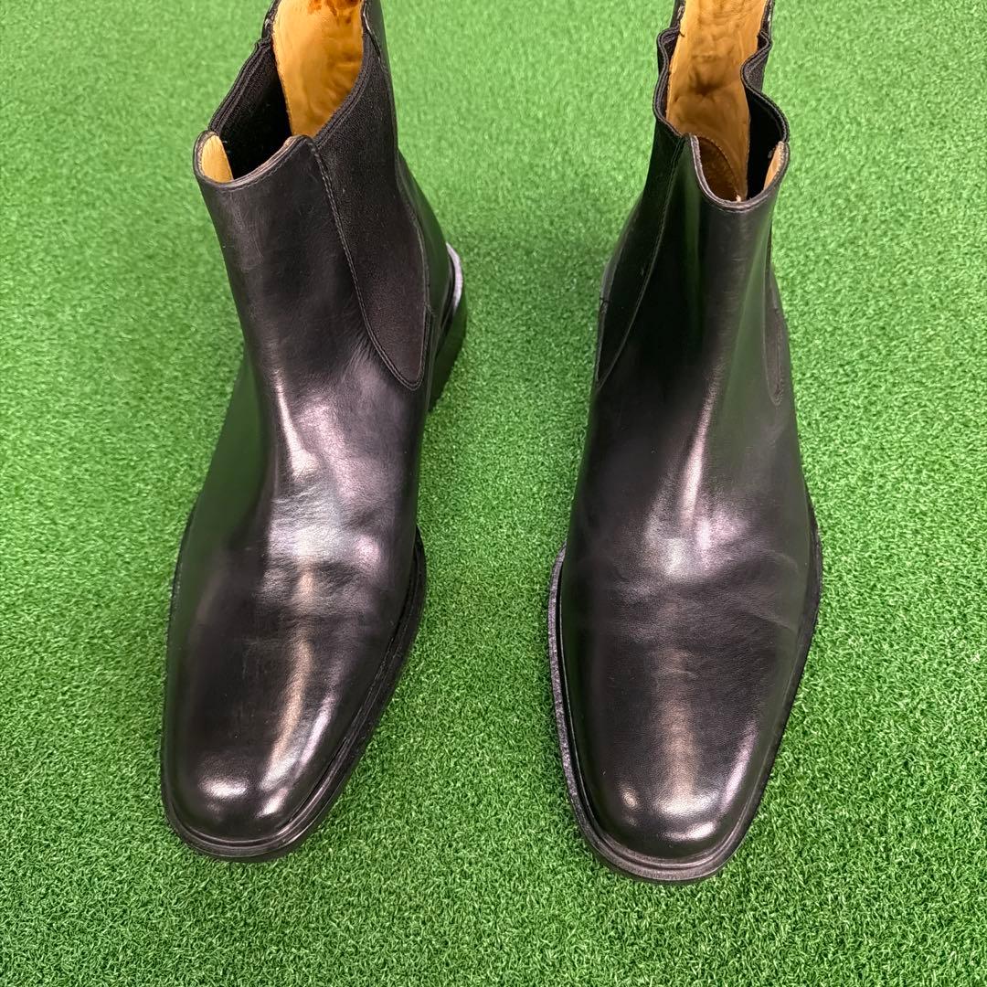 コールハーン　CaleHaan 黒 レザーハーフブーツ