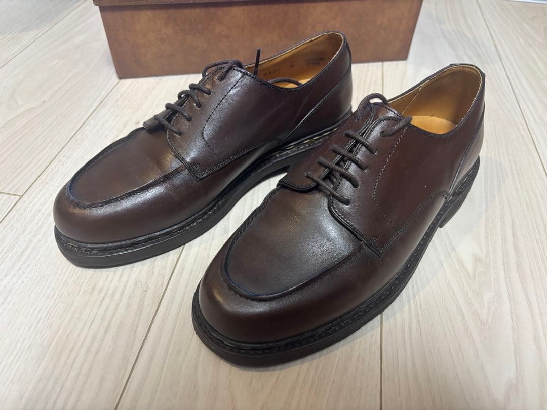 Berwick 4477 Uチップ ダークブラウン シューツリー・靴べら付き