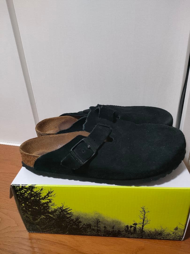ビルケンシュトック　ボストン　42 スエード　ブラック