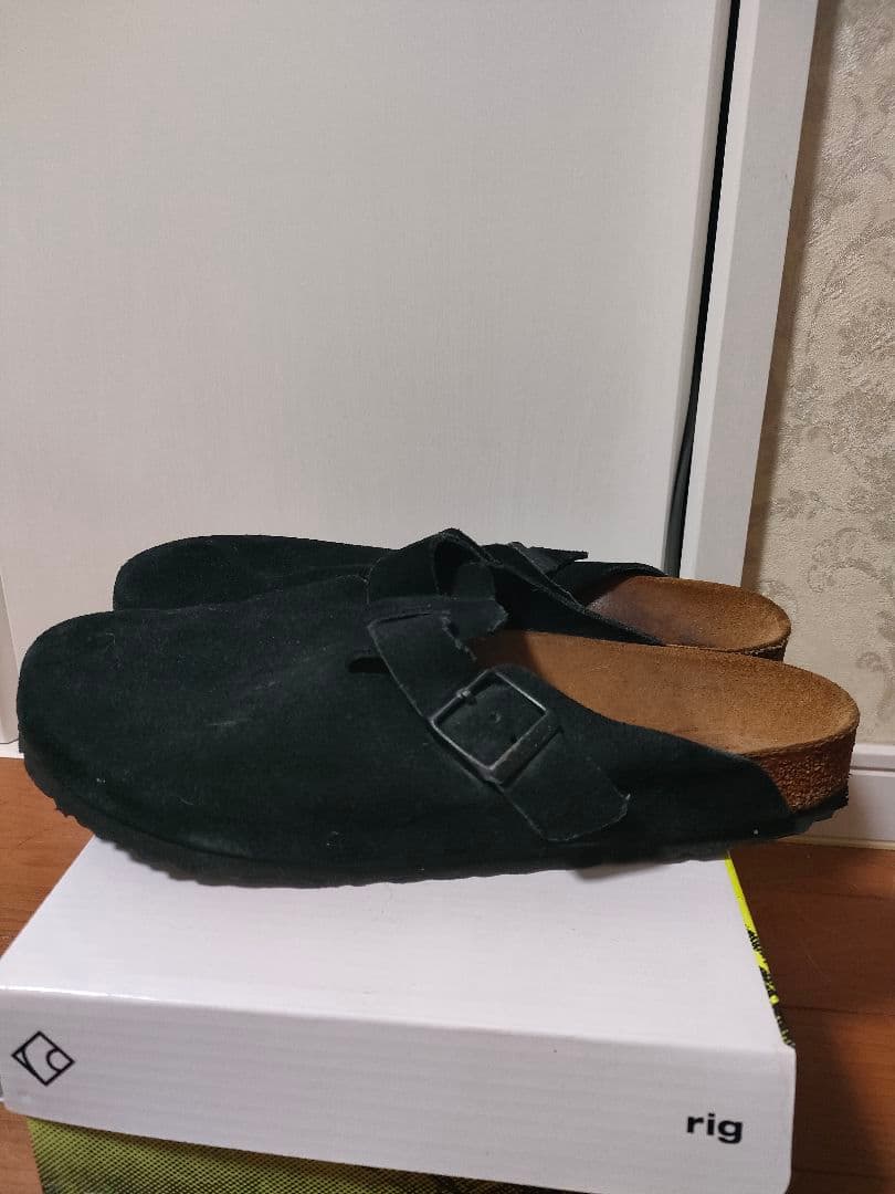 ビルケンシュトック　ボストン　42 スエード　ブラック