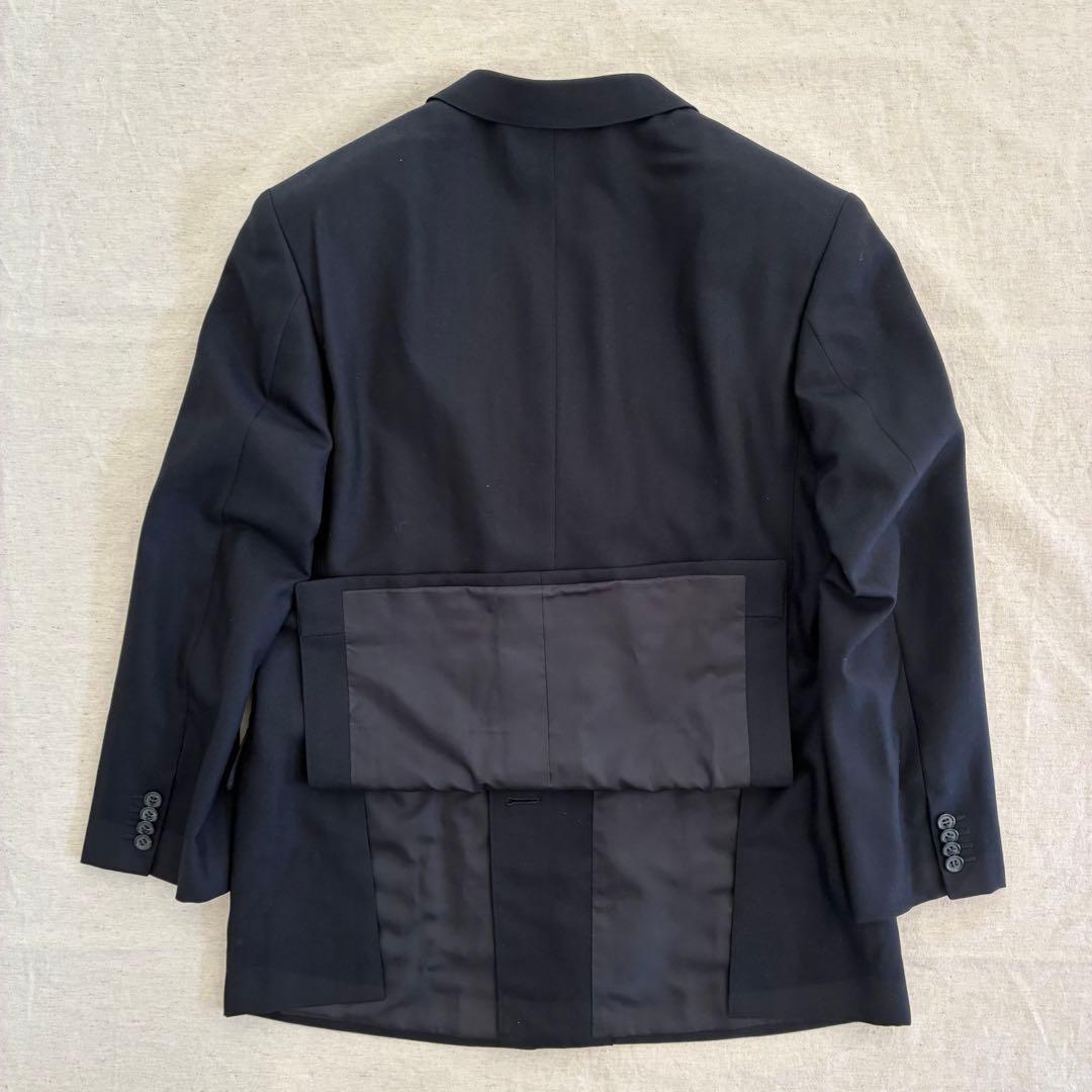 スーツセットアップ ダブルブレスト 3B ブラック カシミヤ100% 成人式