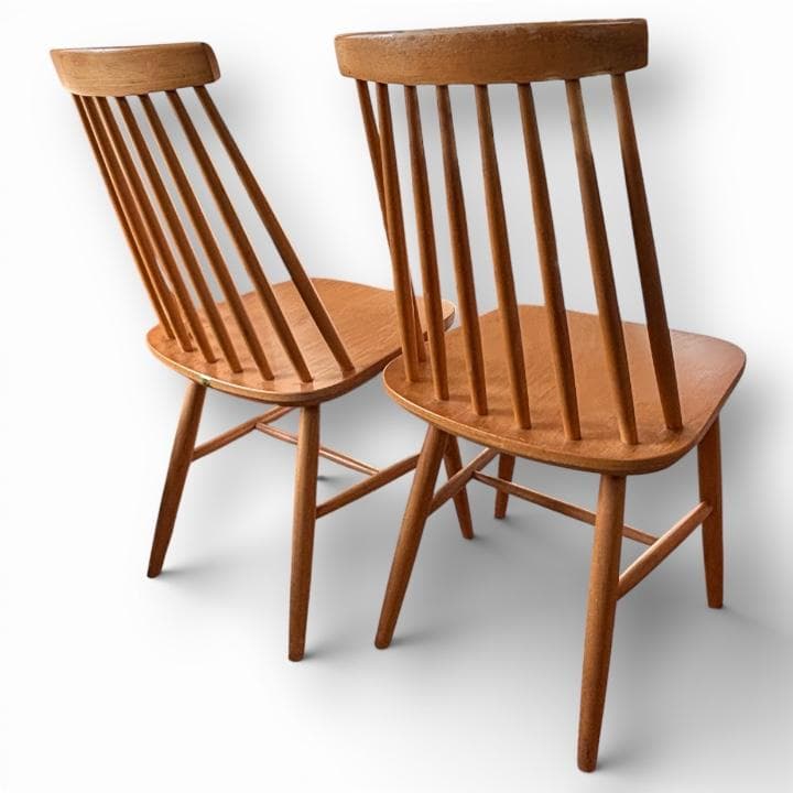 秋田木工 ウィンザーチェア 2脚セット ポーランド製 ヴィンテージ