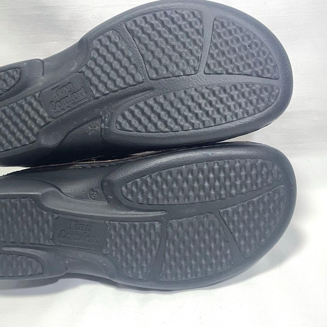 ★フィンコンフォート ナッシュビル Tストラップ レザー ブラウン 23㎝