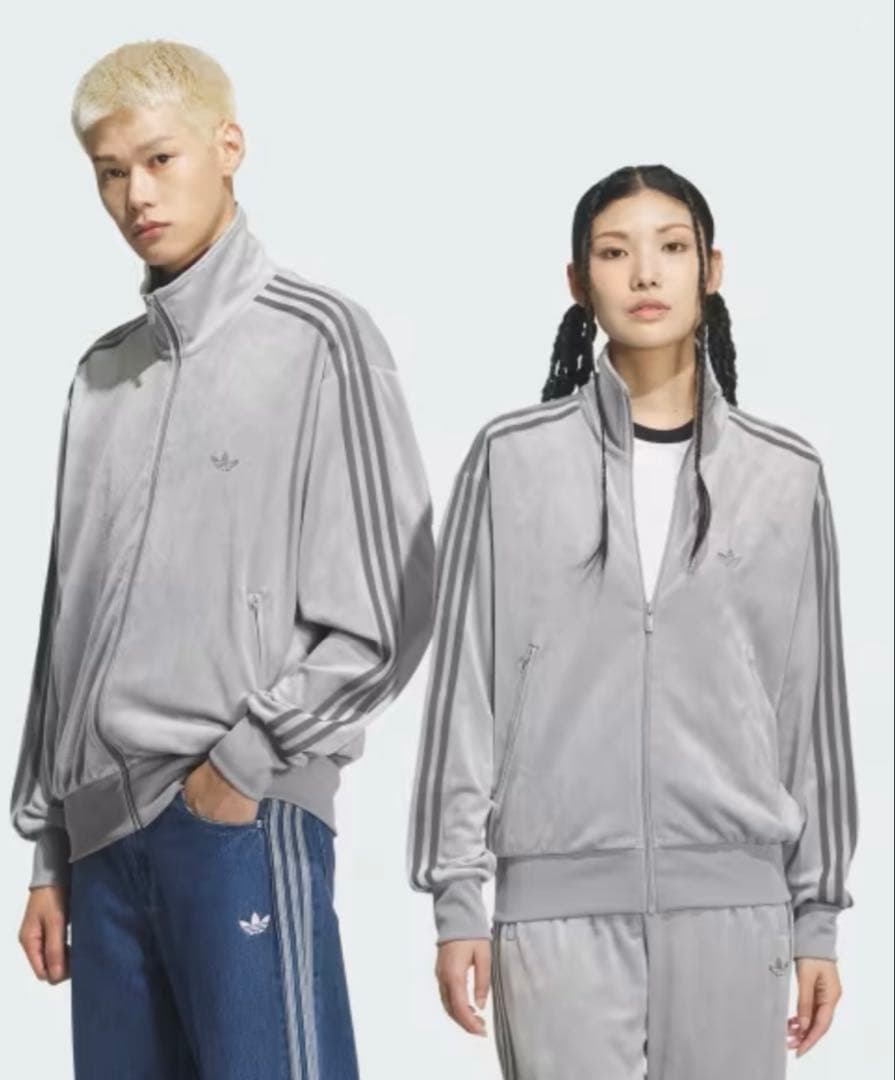 【未使用タグ付き】adidas アディダス ベロア トラックジャケット ジャージ