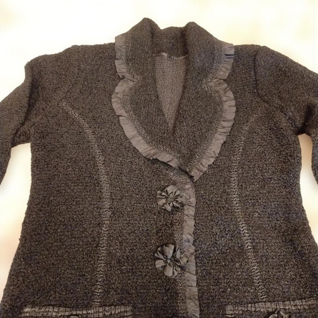 ノコオーノ　ジャケット フラワーモチーフ付き