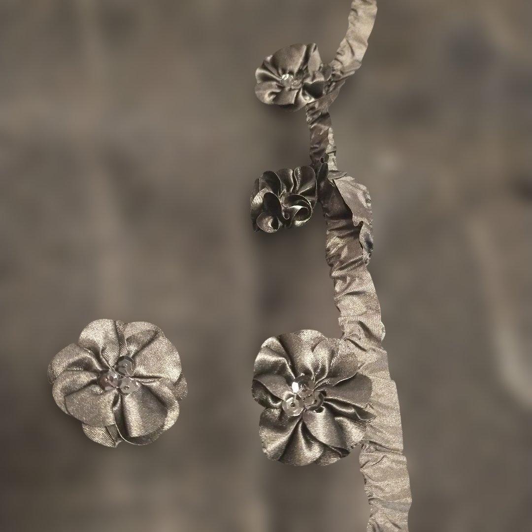 ノコオーノ　ジャケット フラワーモチーフ付き