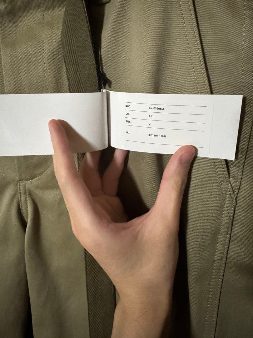 パンツ Sacai 25ss Cotton Chino Pants