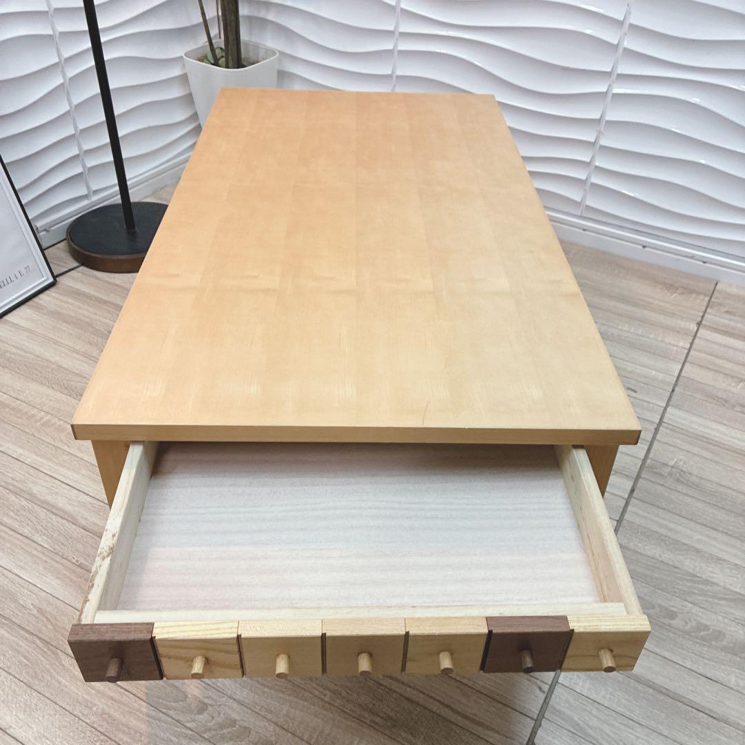 ◇大阪府全域 神戸市 配達料無料！◇グラナータ◇ローテーブル◇引出付き付き◇