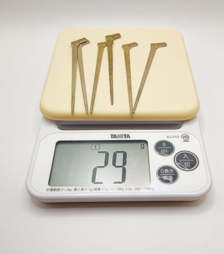 銀製　菓子楊枝　6本