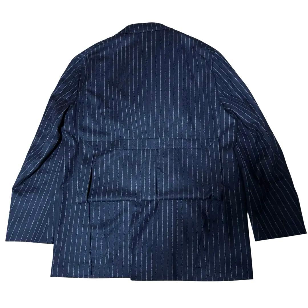美品☆UNITED ARROWS セットアップ　濃紺　ストライプ　ダブル　M