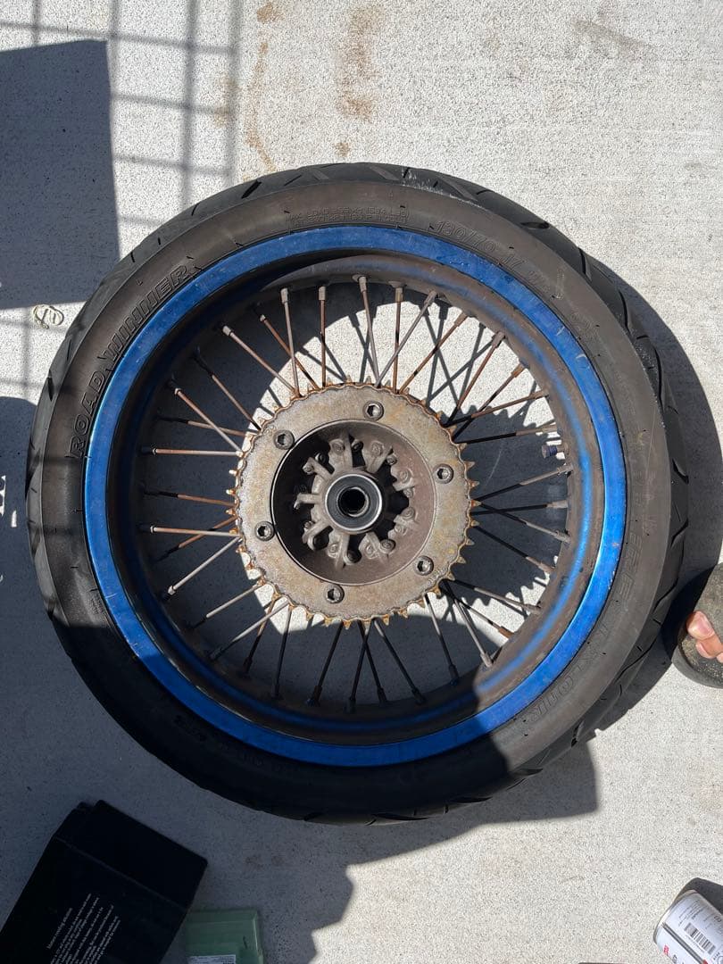 カワサキklx250 （Dトラッカー250）前後タイヤホイールセット