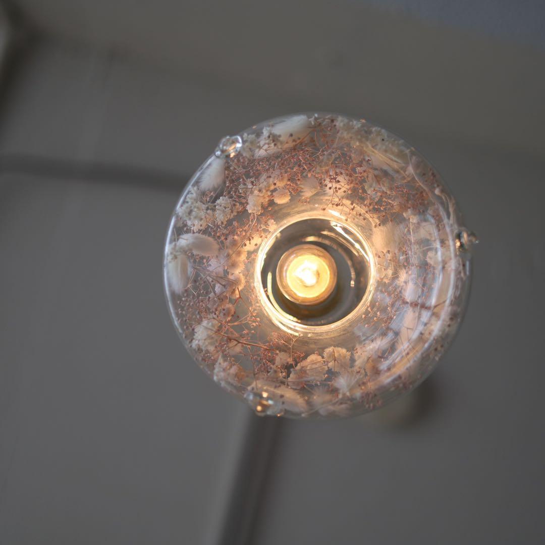 アンティークフラワーペンダントライト 【自製】