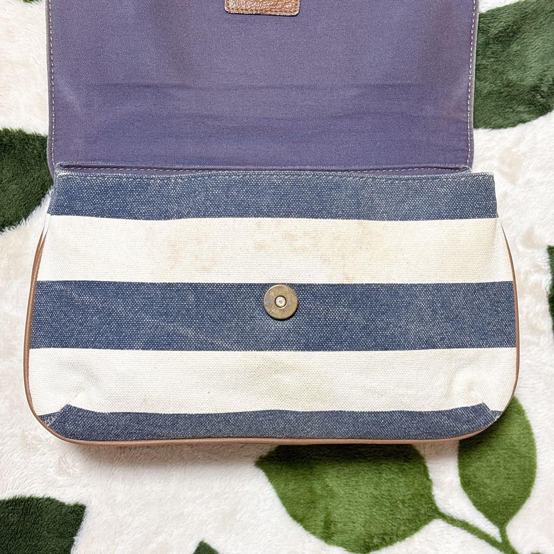 バーバリーブルーレーベル キャンバス ショルダーバッグ