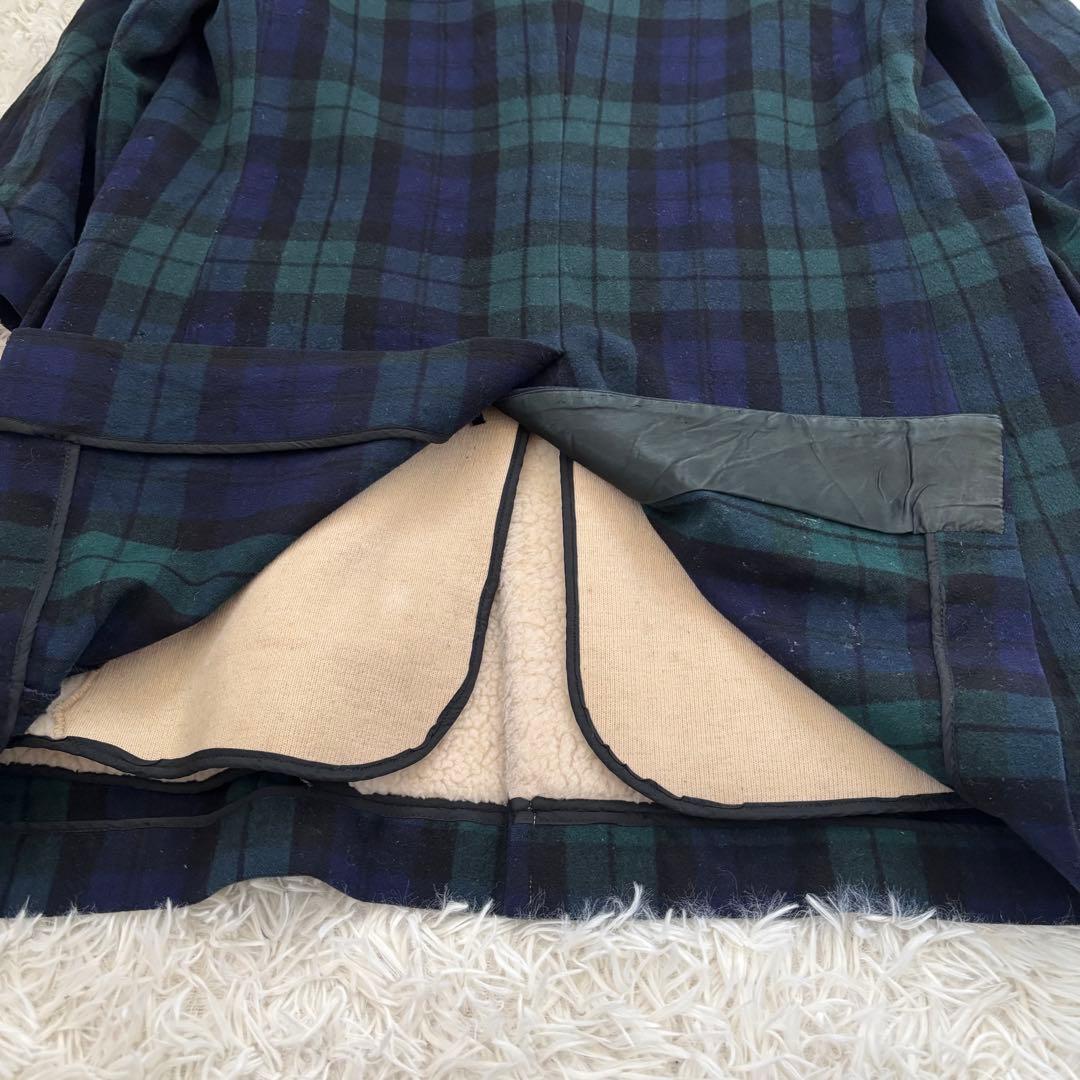 BURBERRY バーバリー チェック柄 ウールコート　内側ボア仕様　メンズM